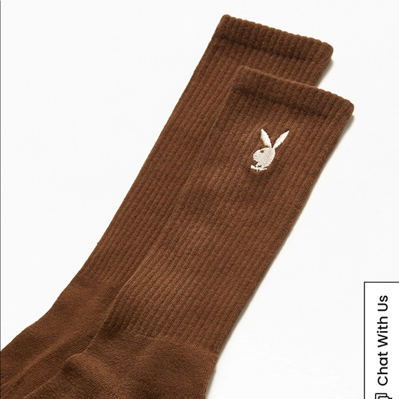 Playboy By PacSun Embroidered Logo Crew Socks - Picture 3 of 5